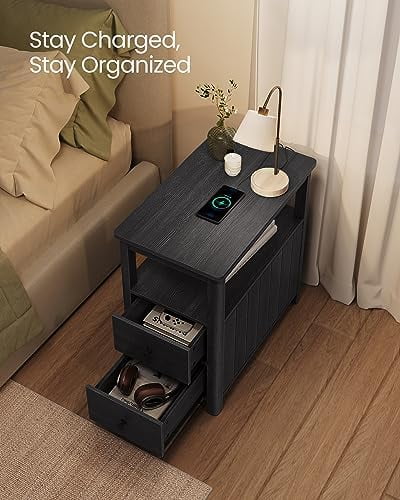 Narrow Nightstand with 2 Drawers Z285452