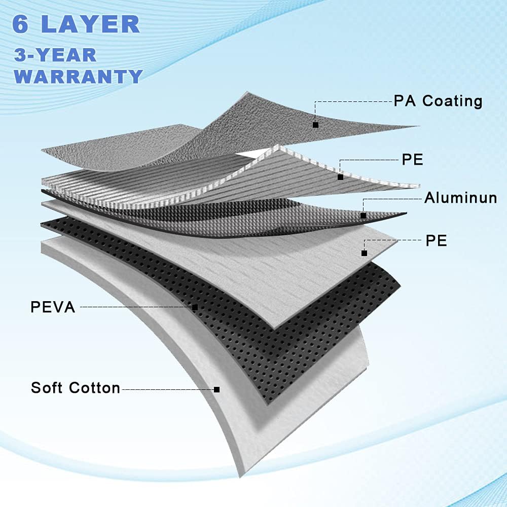 6 Layers Waterproof SUV Car Cover with Zipper Door U89803