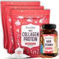Multi Collagen Protein & Hair Vitamin Bundle for Skin, Hair & Nails W136739