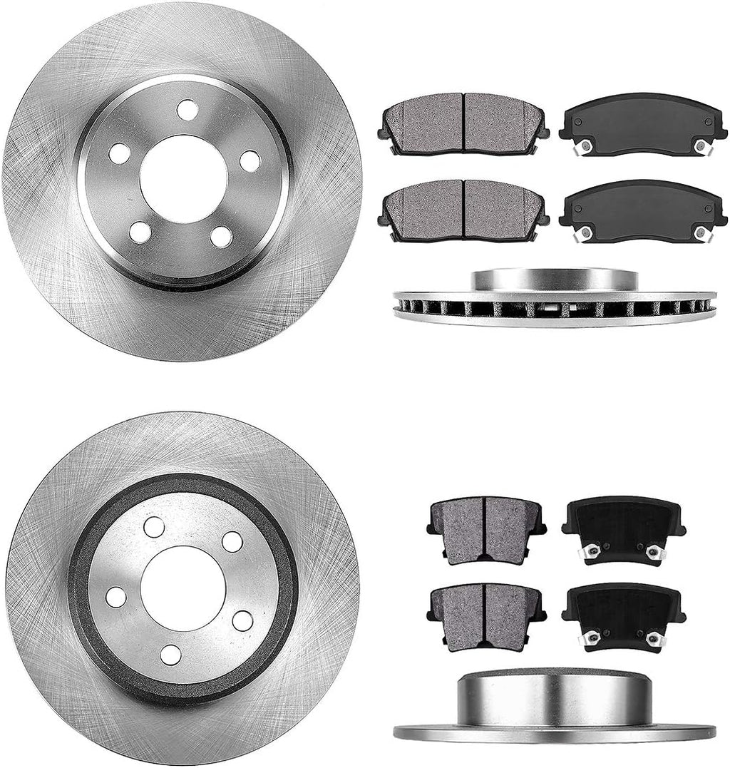 320 mm Front and Rear Brake Rotors and Metallic Brake Pads S83544