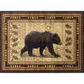 Black Rectangle Rug M592036