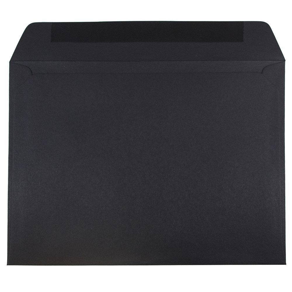 Black Booklet Envelopes, 1000/Carton P27258