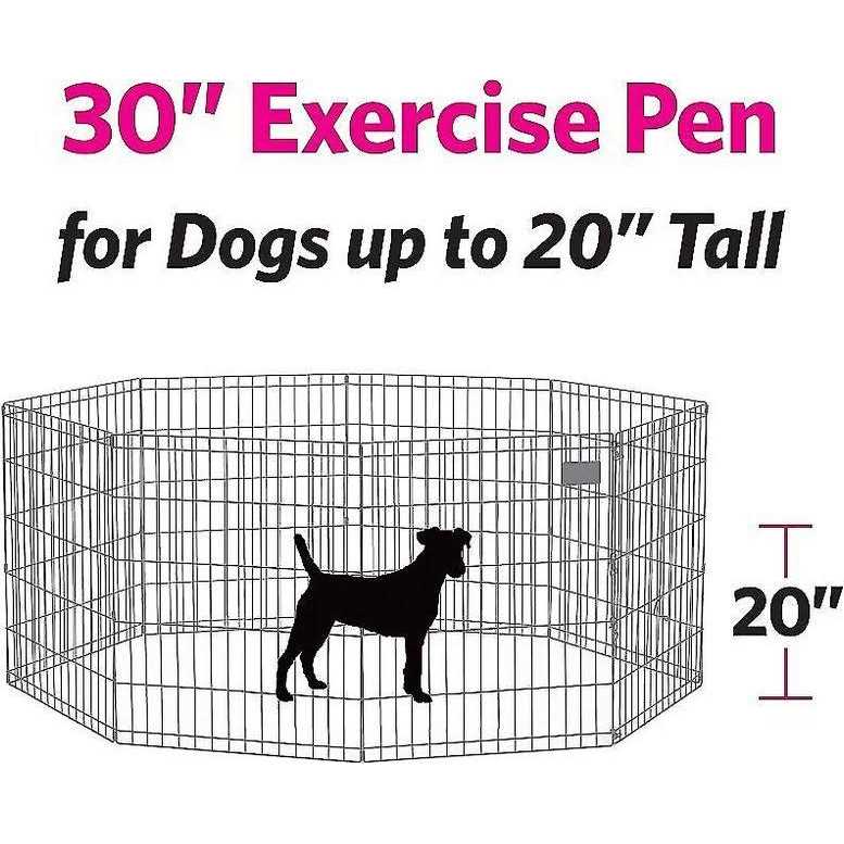 Black Exercise Pen with Door M434