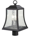 3 Light Post Mount Black O9366
