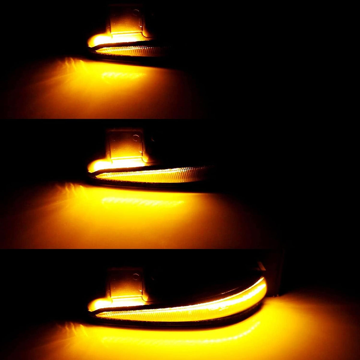 Smoke Lens LED Side Mirrors with Dynamic Turn Signal Lights C33781