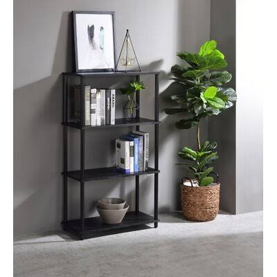 Black Metal Etagere Bookcase X3067