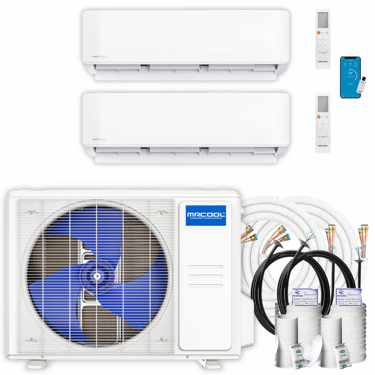 21,000 BTU 2 Zone Ductless Air Conditioner and Heat Pump N83005