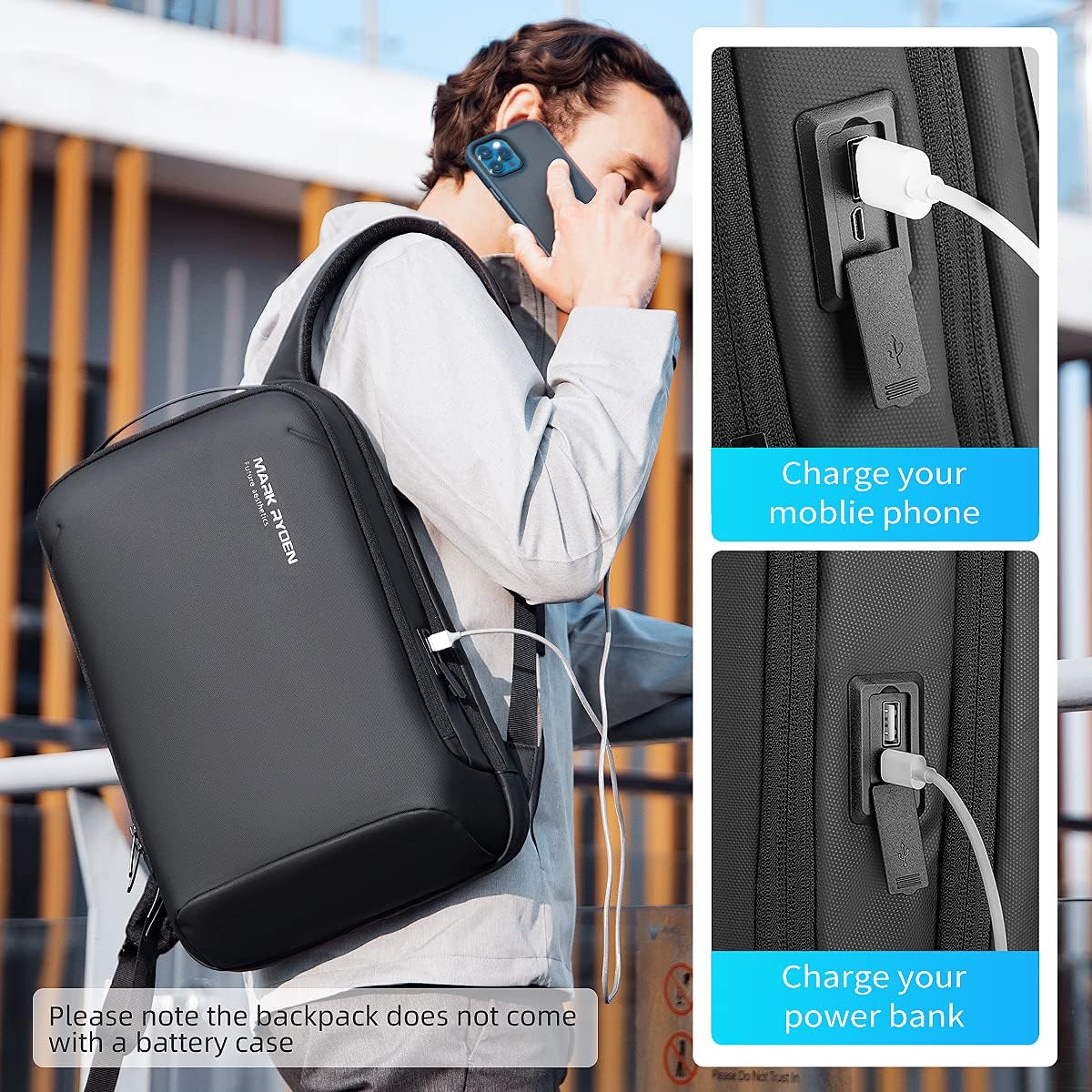 15.6 inch Hard Shell Laptop Backpack Y48902