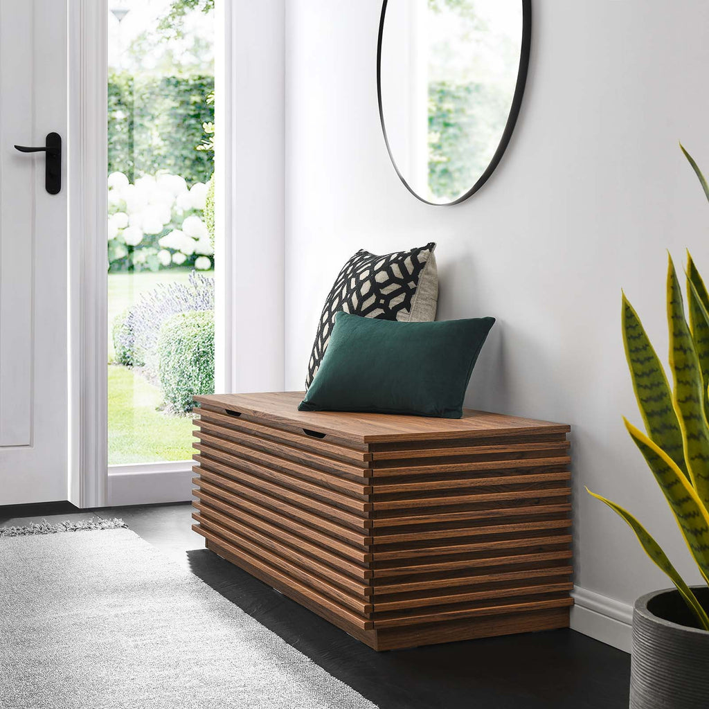 Walnut Storage Bench M264