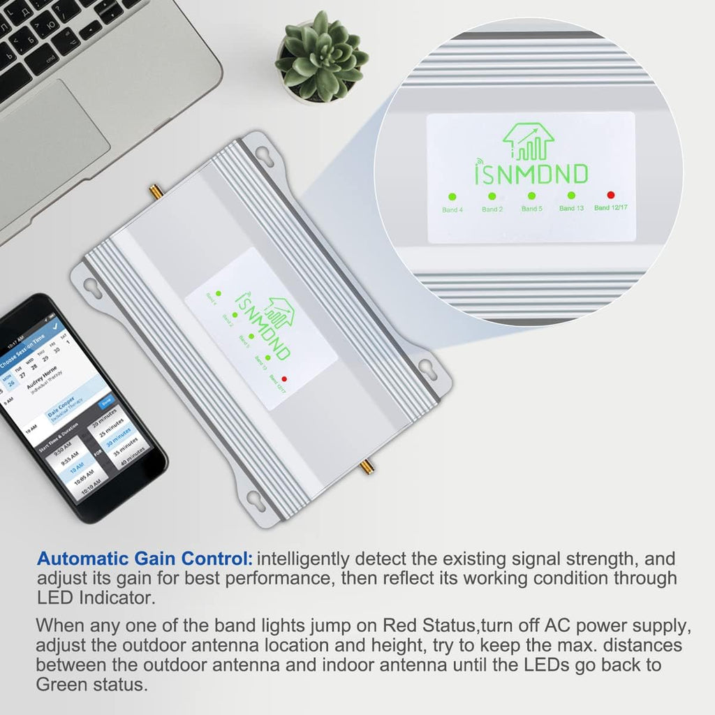 Cell Phone Booster for 4G LTE & 5G up to 6,000 sq ft E8327