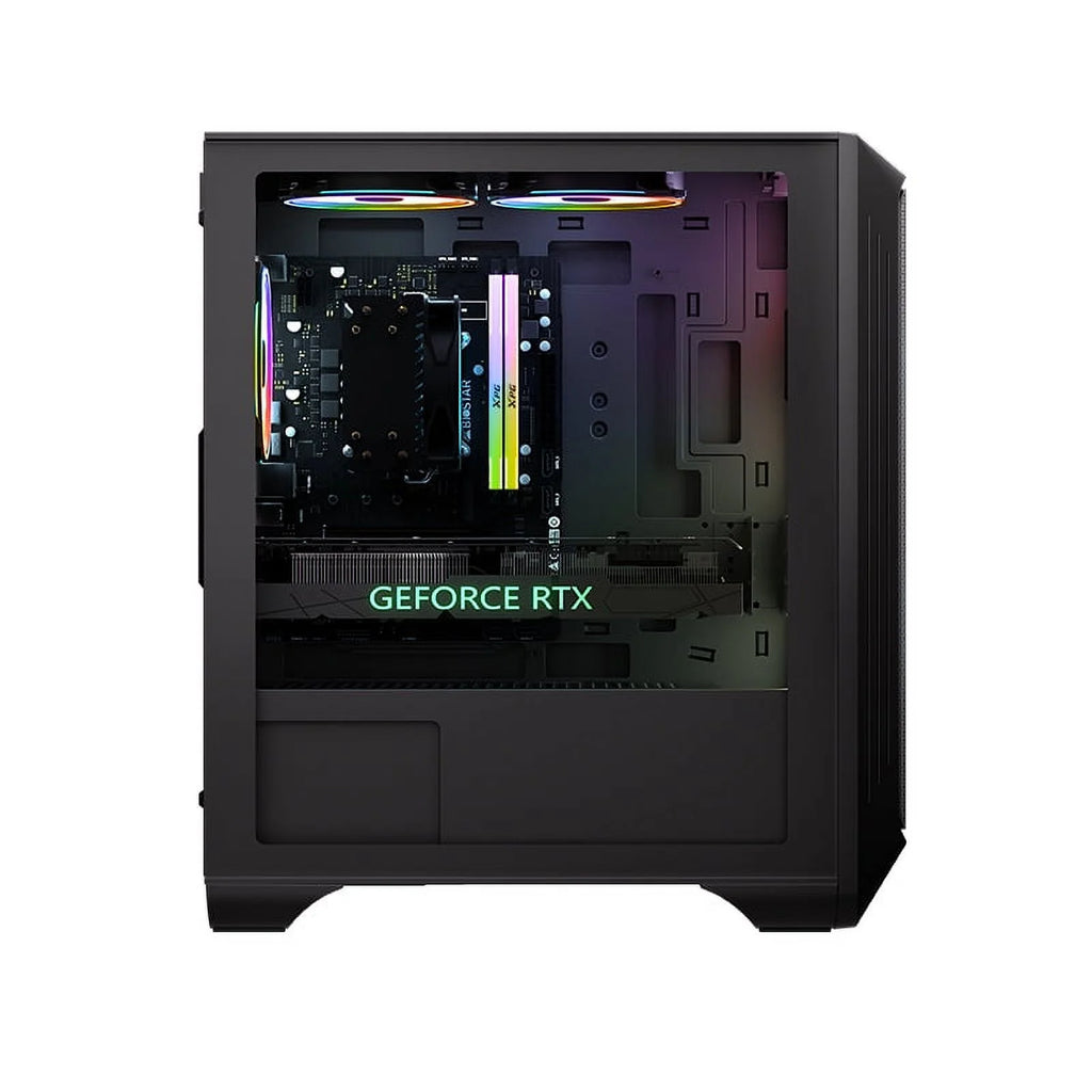 Black Gaming Desktop Intel Core i5-13400F RTX 4060 16GB DDR5 1TB M.2 NVMe Gen3 RGB Fan Cooling 650W 80+ Gold Wifi Windows 11 Home O5525