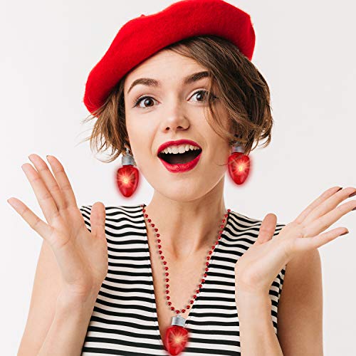 Light-up Bulb Earrings and Bulb Necklaces H60454