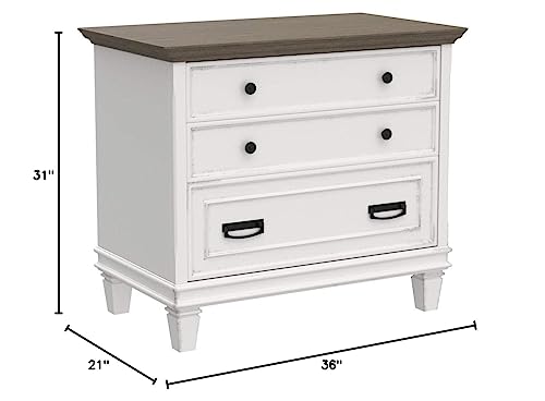 Brown Lateral File Cabinet W8708