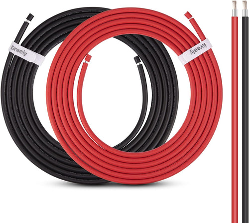 10 Gauge 30Ft 10AWG Tinned Copper PV Wire Red L39502