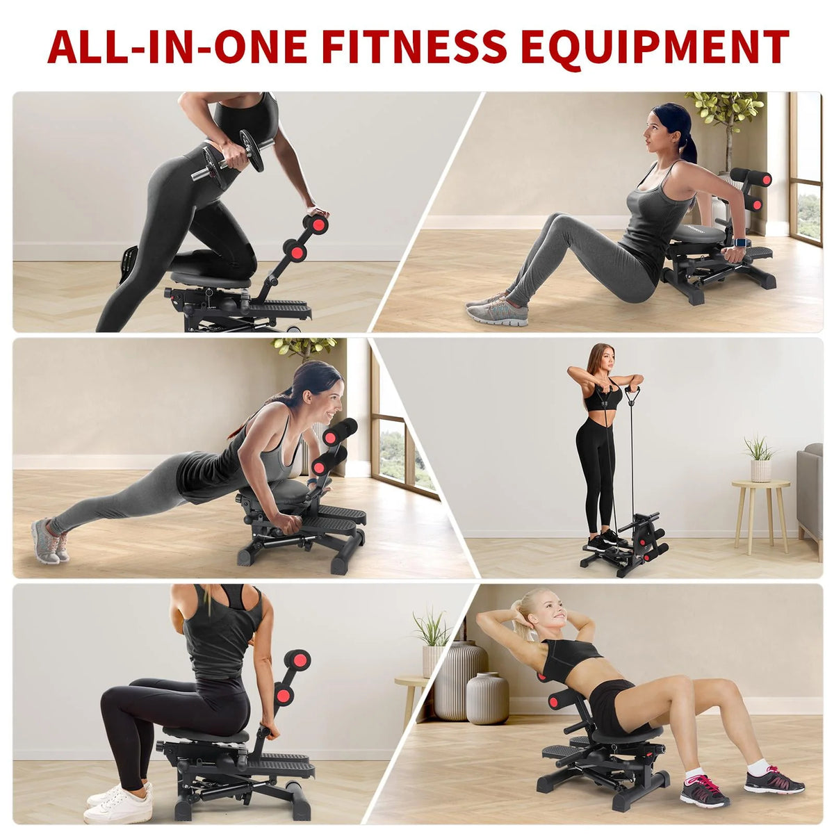 Stair Stepper with Resistance Bands Q1119