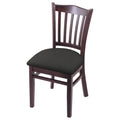 Chair with Dark Cherry Finish and Canter Iron Seat G76147