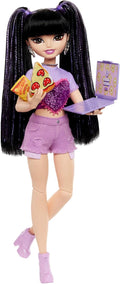 Renee Posable Fashion Doll with Long Black Hair, 11 Pieces I605997