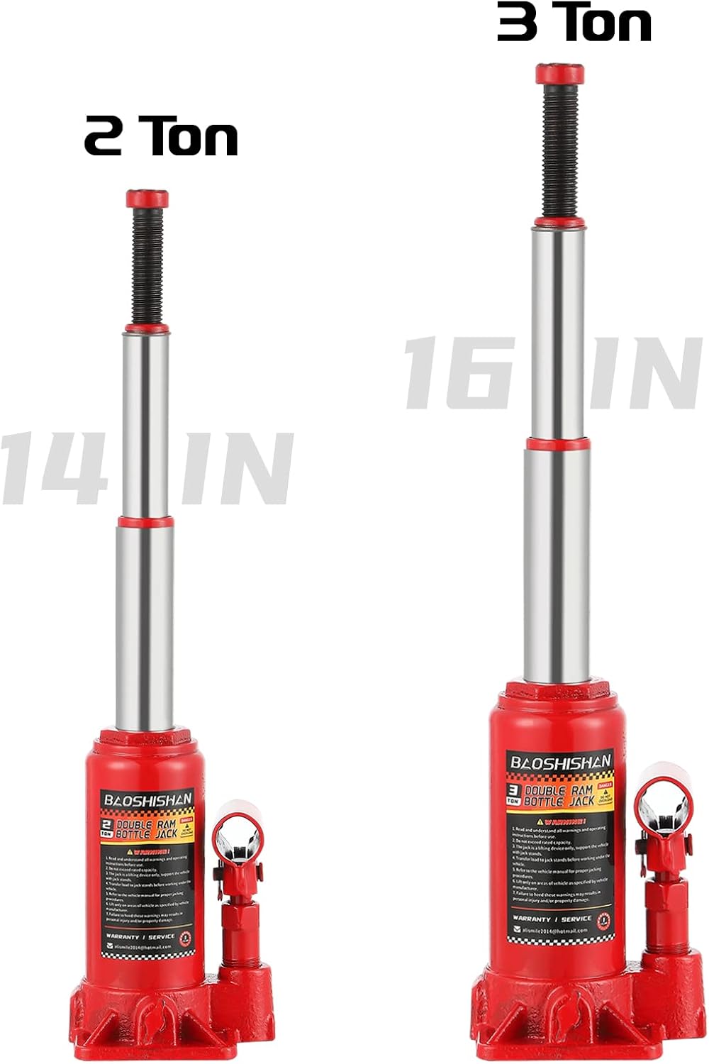 2 Ton Hydraulic Bottle Jack with Carrying Case P75333