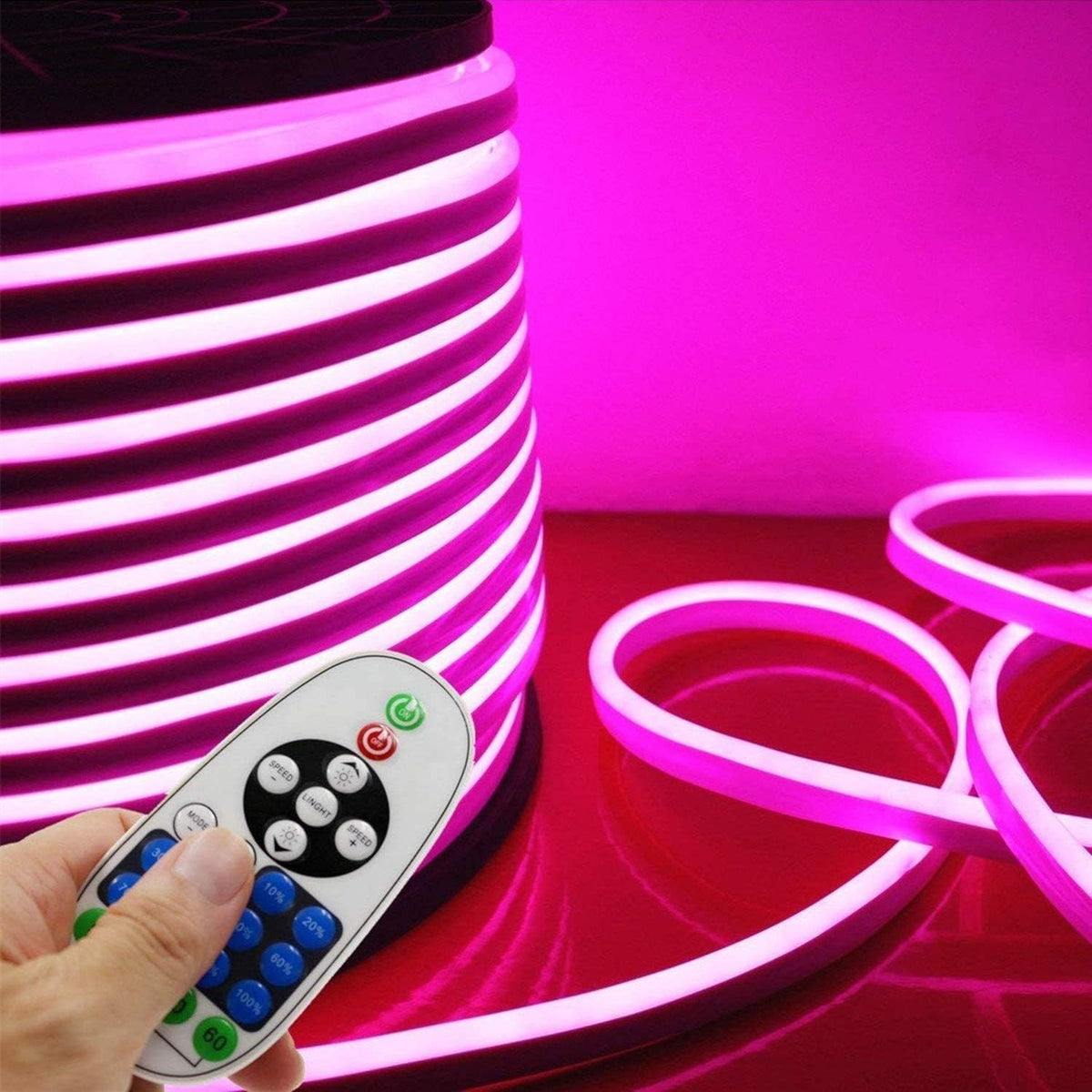 Flexible RGB LED Neon Light Strip, 60 LEDs/M, Waterproof, 98.4ft/30m B909