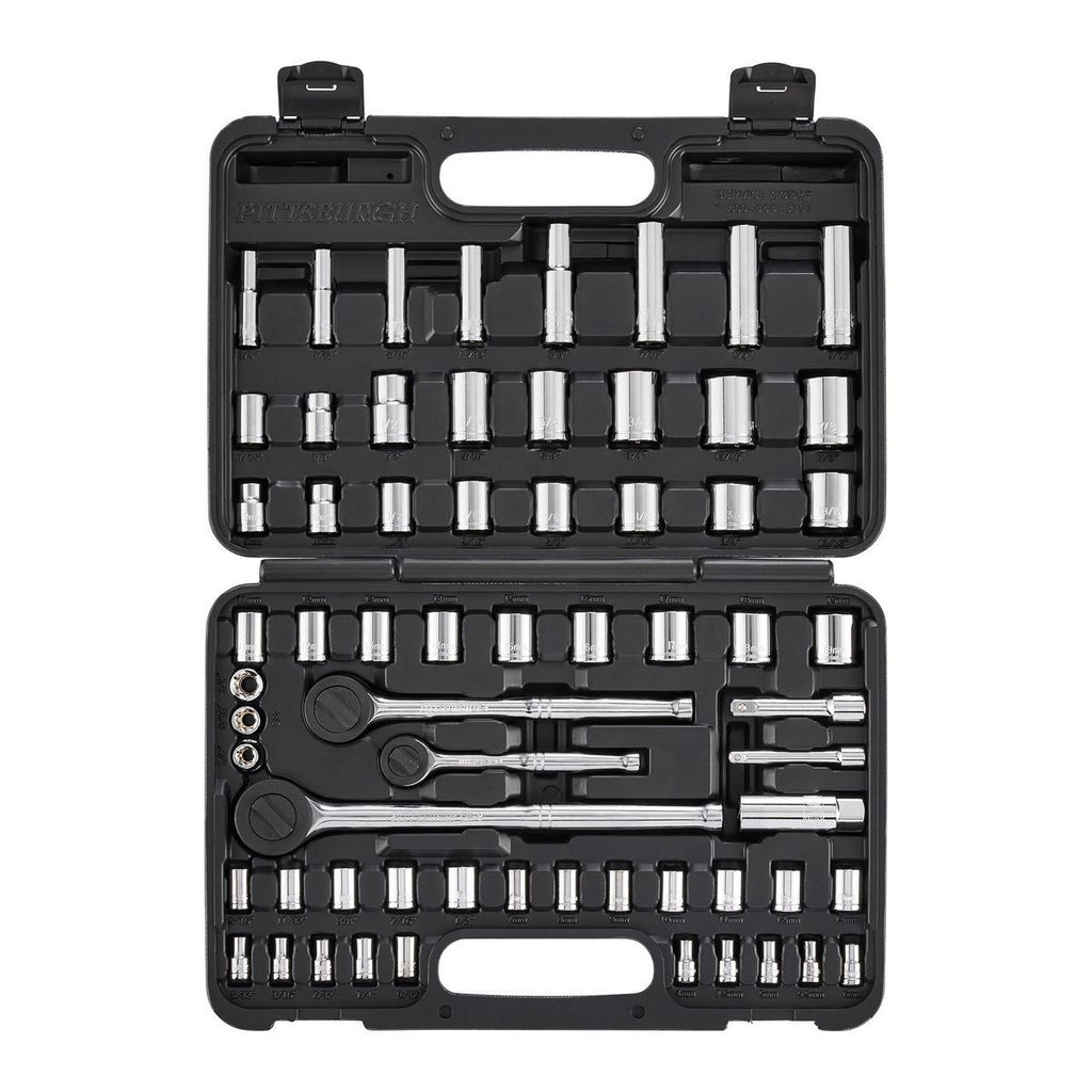 64-Piece SAE and Metric Socket Set O4477