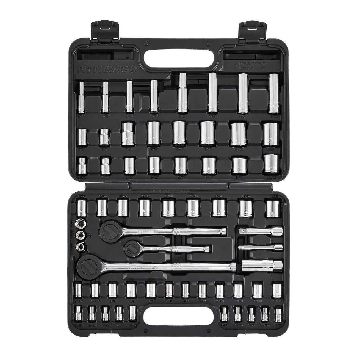 64-Piece SAE and Metric Socket Set O4477