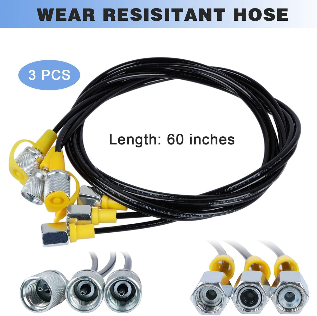 Hydraulic Pressure Test Kit 25/40/60MPa Gauge Tester G9648