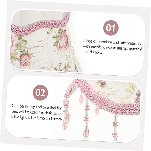 Pink Fabric Drum Lamp Shade A378