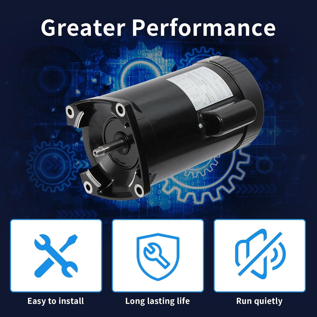 1.5 HP 3450 RPM 56Y Frame Pool Pump Motor P259