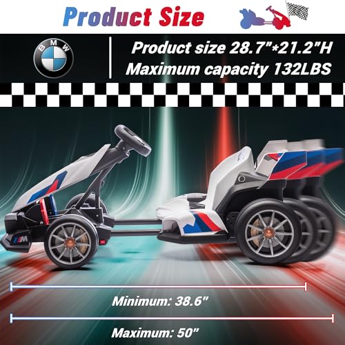 24V Licensed BMW Drift Kart with Dual 200W Motors N32708