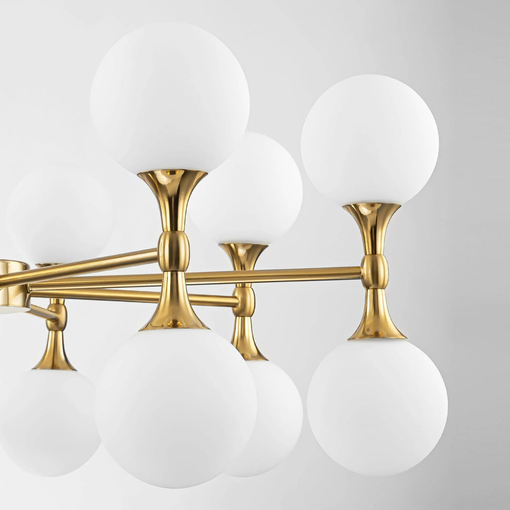 16-Light Dimmable Sputnik Linear Chandelier K41851