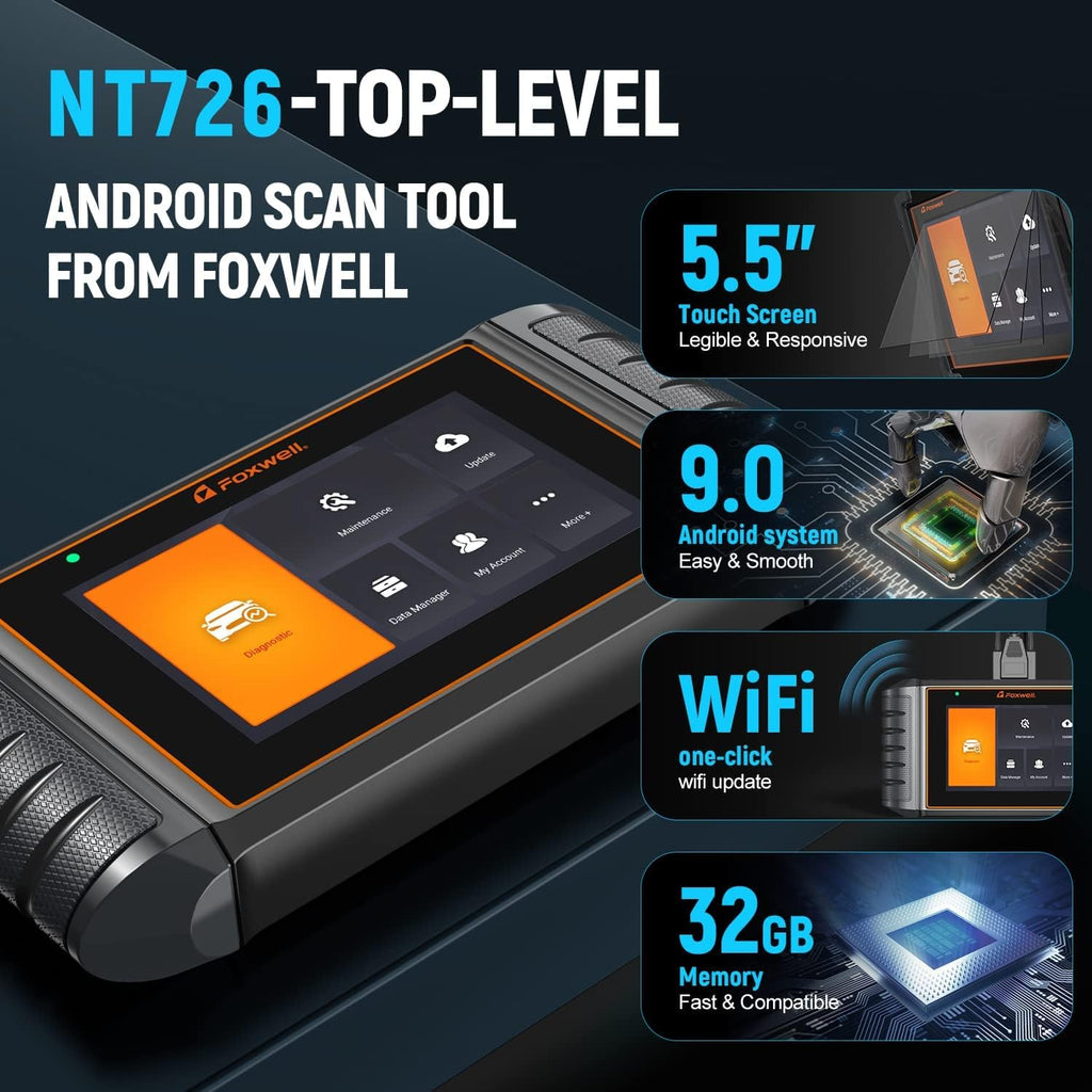 OBD2 Scanner All System Diagnostic Scan Tool with 5.5” Code Reader F576771