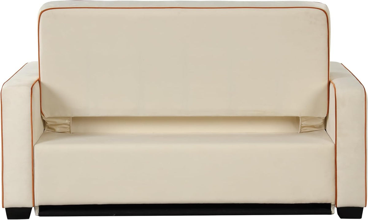 Velvet Convertible Sofa Bed with USB Charging Port F890