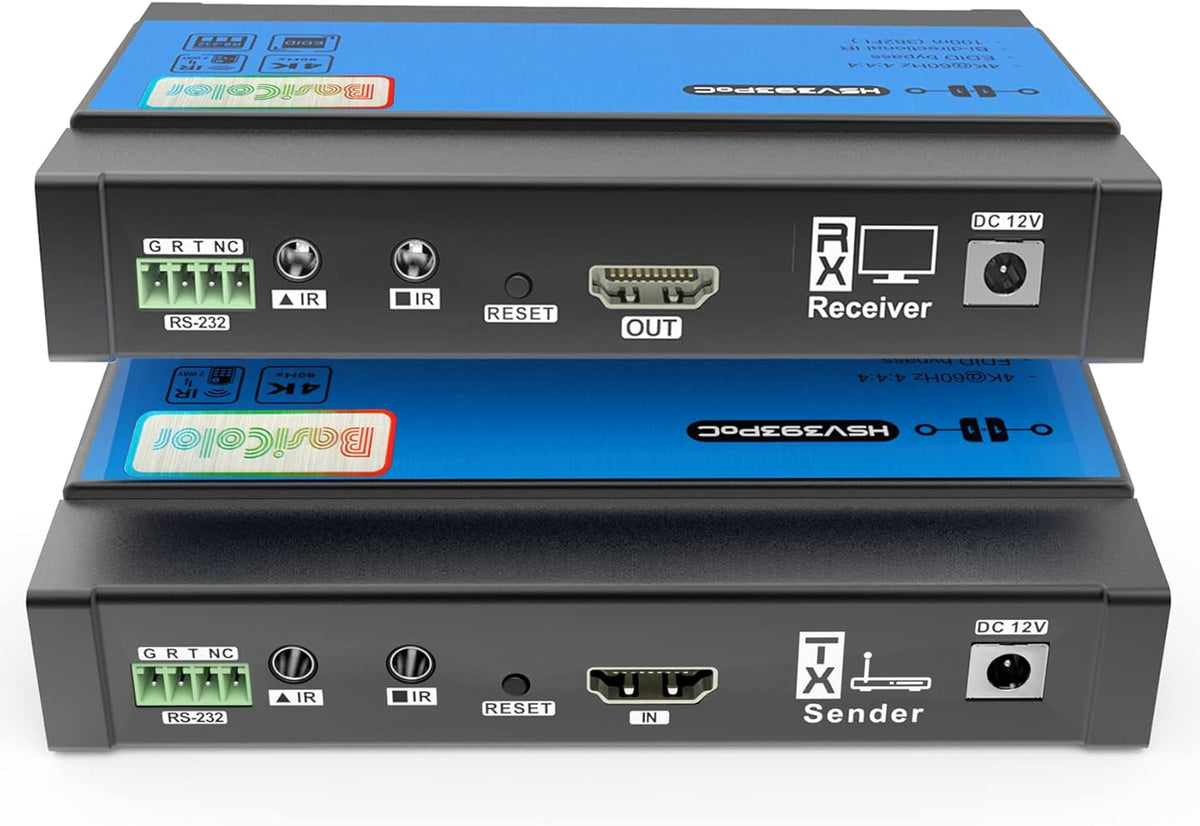 4K@60Hz HDMI Extender Over Cat5e Cat6 Up to 100m with IR Z319