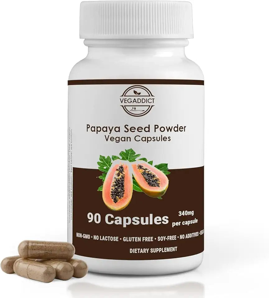 Papaya Seed Powder Capsules 90 Capsules L620