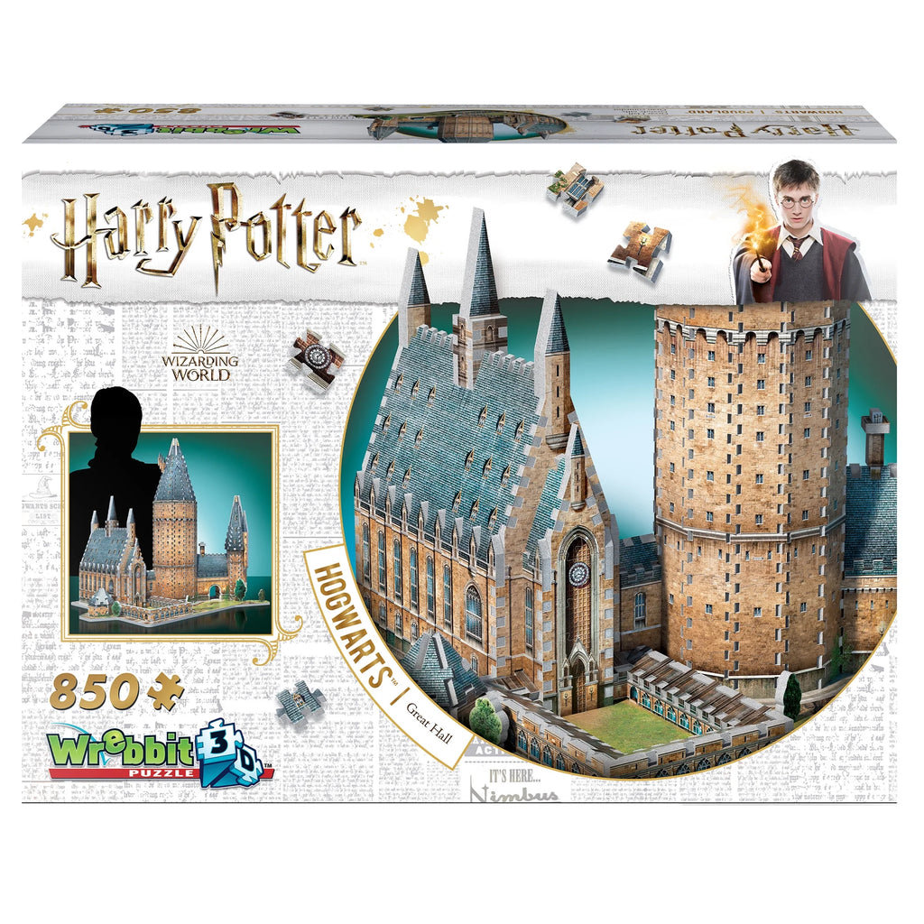 Harry Potter Hogwarts Castle 1,725 Piece 3D Jigsaw Puzzle Bundle H124
