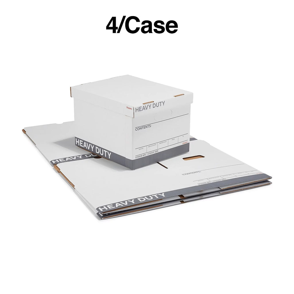 Corrugated Boxes Letter/Legal Size White/Gray 4/Carton G865616