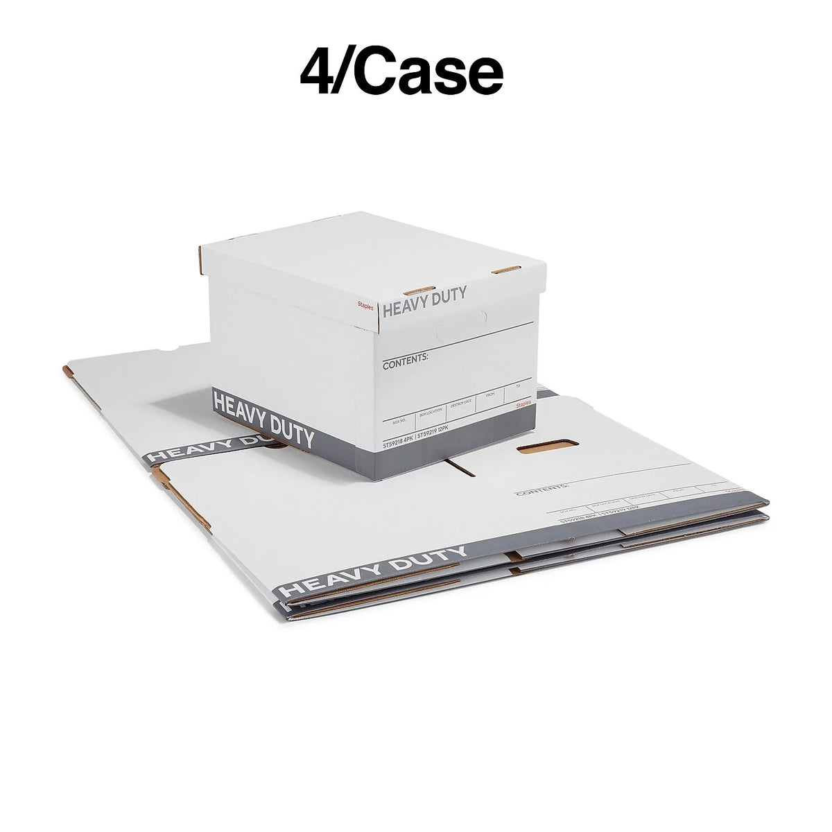 Corrugated Boxes Letter/Legal Size White/Gray 4/Carton G865616