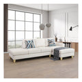 White Microfiber L Shaped 2-Piece Sofa Set E1443