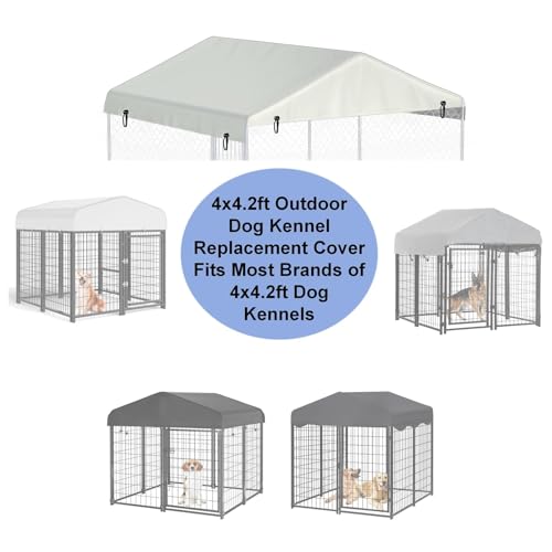 10' x 10' Black Waterproof Oxford Cloth Dog Kennel Cover O1947