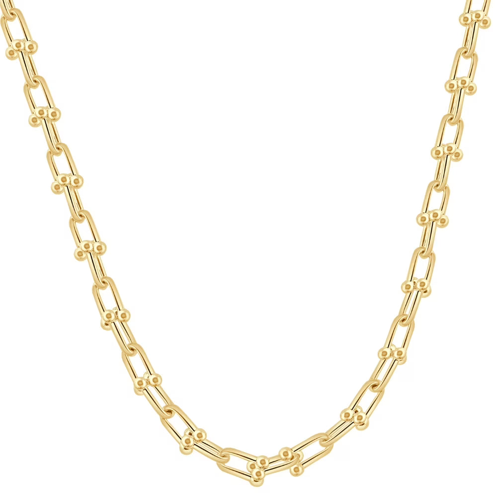 14k Yellow Gold 24" Chain Necklace 26 Grams 7.5mm Thick K2431