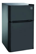 3.2 Cu Ft Two Door Mini Fridge with Freezer, Black B168