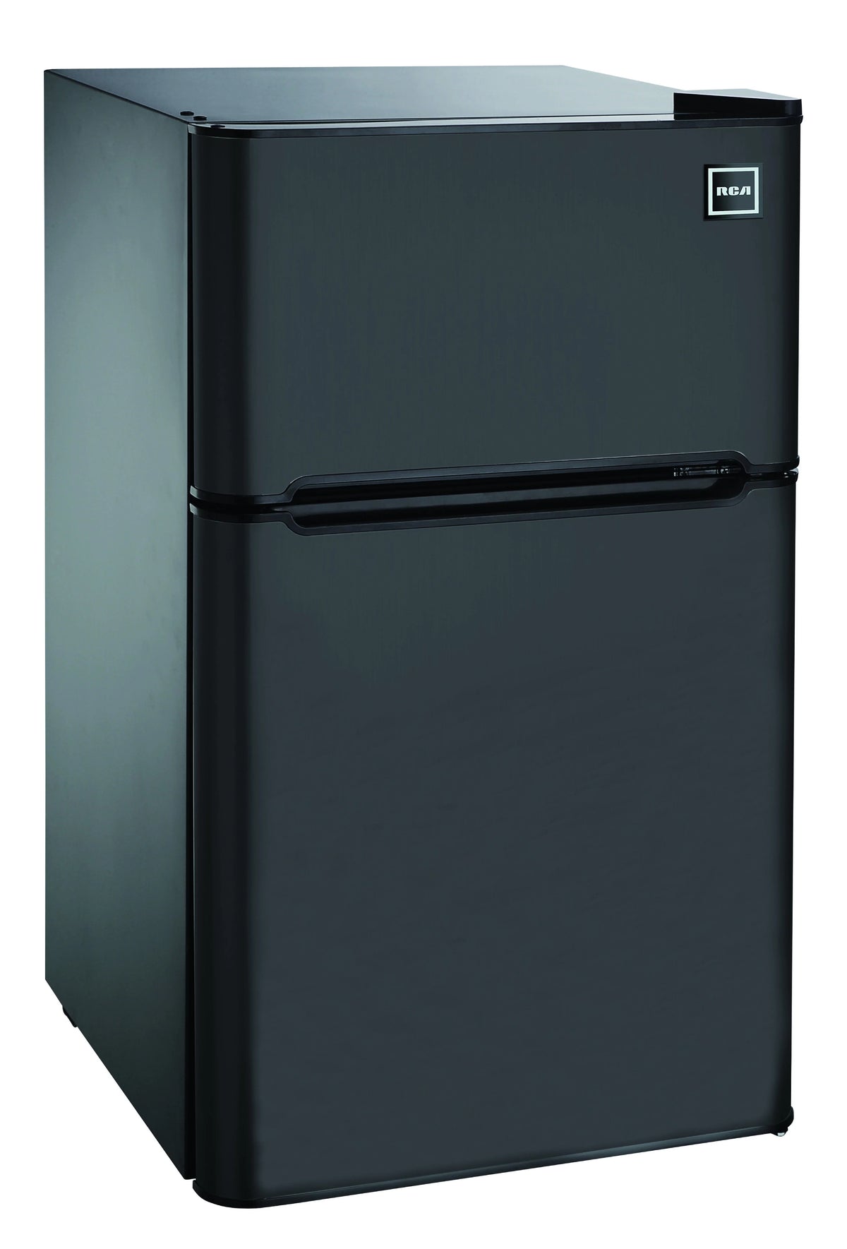 3.2 Cu Ft Two Door Mini Fridge with Freezer, Black B168