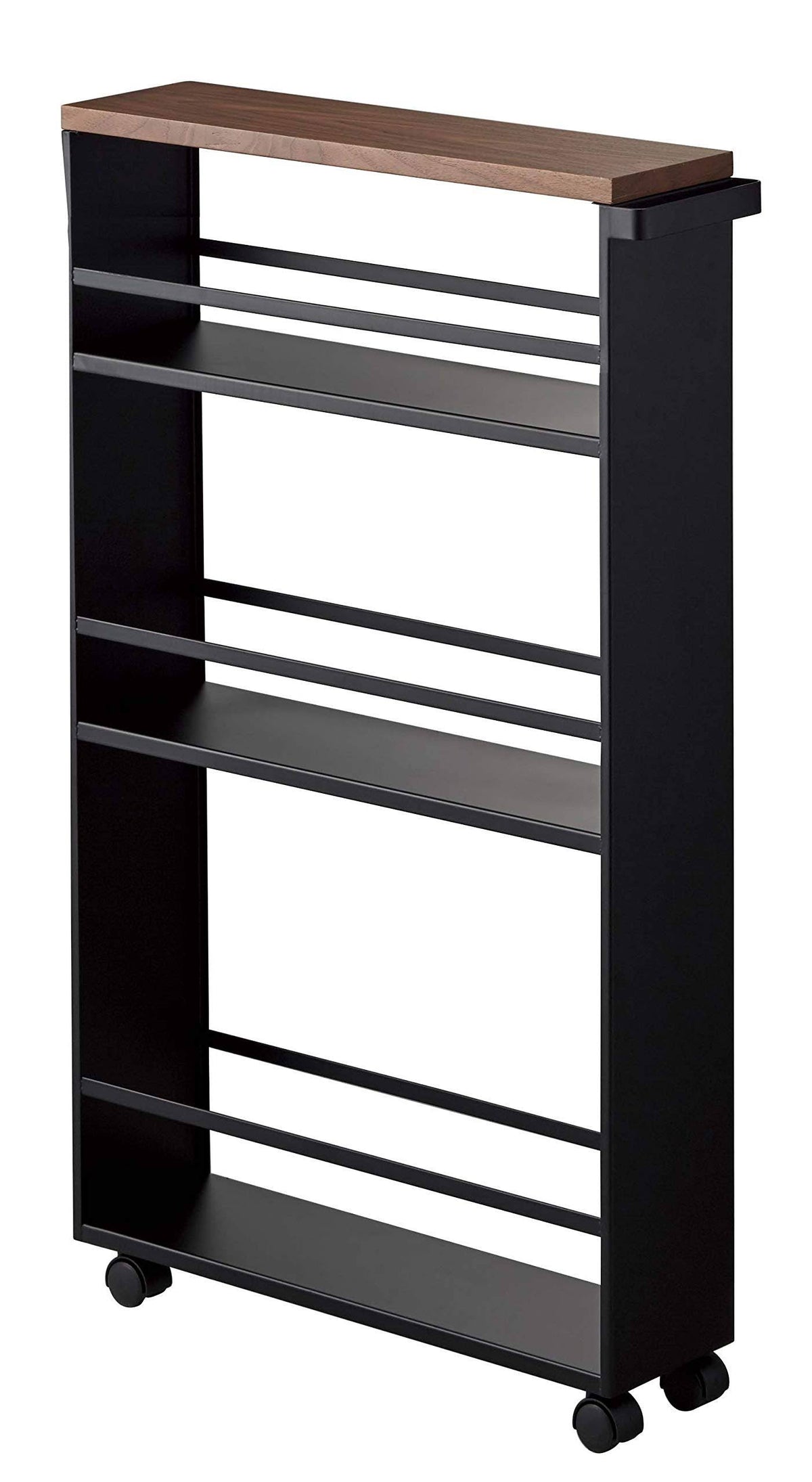 Black Rolling Slim Storage Cart with Handle Y804679
