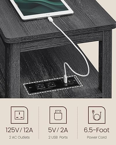 Narrow Nightstand with 2 Drawers Z285452
