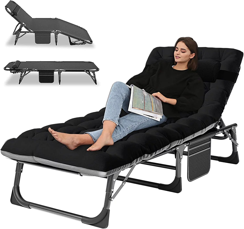 Folding Sleeping Cot with Mattress and Pillow R8491