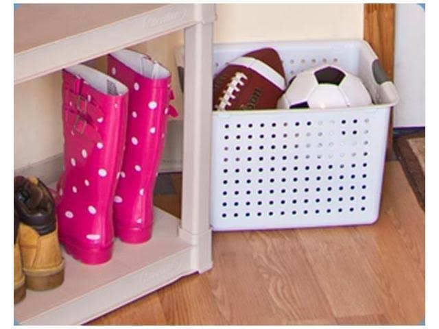 Plastic Storage Basket Bin Bundle Set U6110