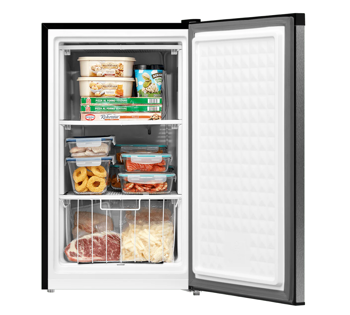 3.0 Cu ft Upright Freezer Stainless Steel R75445