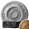 Hand-Painted Pale Gold Ceiling Medallion D858362