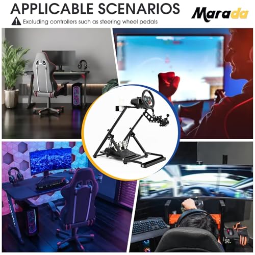 Steering Wheel Stand Racing Sim Cockpit with Seat Slot O34529
