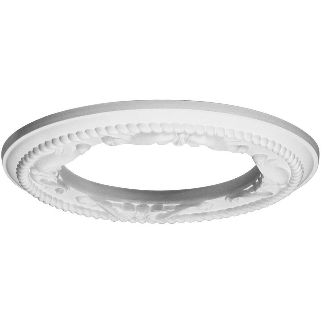 Roped Ceiling Medallion Hand-Painted Smokey Topaz S657737